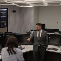 Huntsville Utilities staff giving a tour of its newly opened operations center
