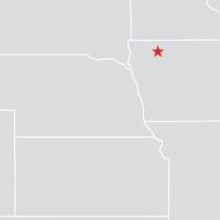 Map showing the location of Spencer in northeastern Iowa