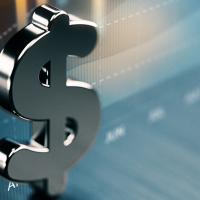 compiled image of chart and dollar sign