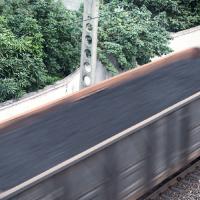 Train filled with coal