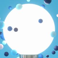 Bulb with confetti