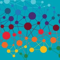 network of dots framing the continental us