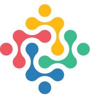 Set of colorful interlocked icons