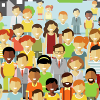 illustration of people in a group