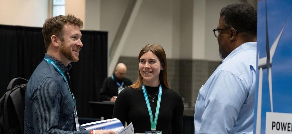 Group of people talking at the APPA Engineering and Operations Conference
