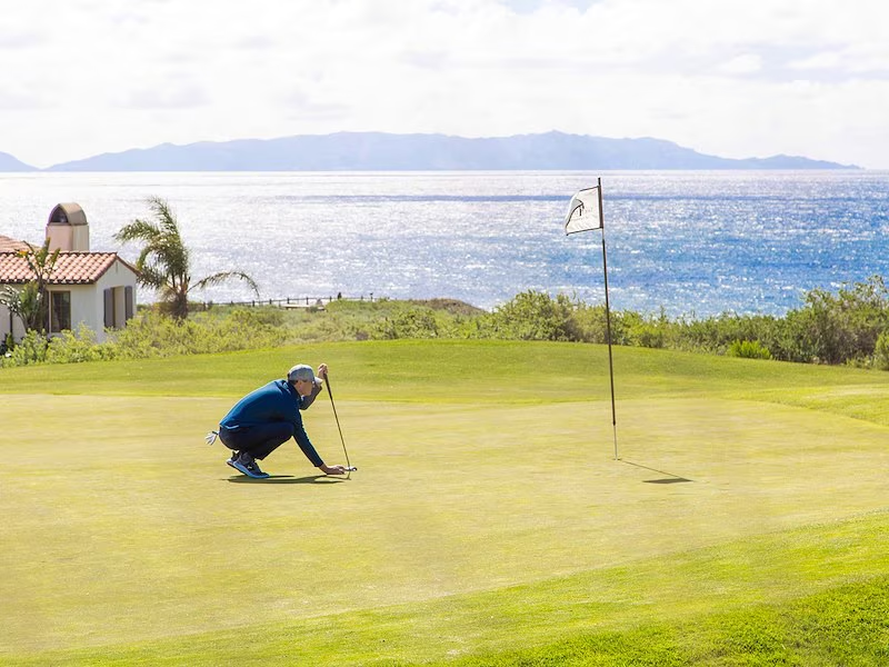 Golfer at Terranea Resort