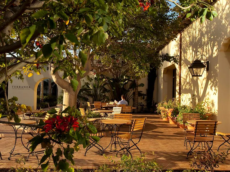 Cafe terrace at Terranea Resort