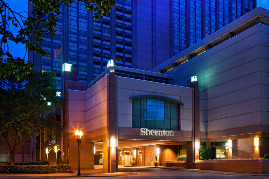 Sheraton Boston Hotel exterior night