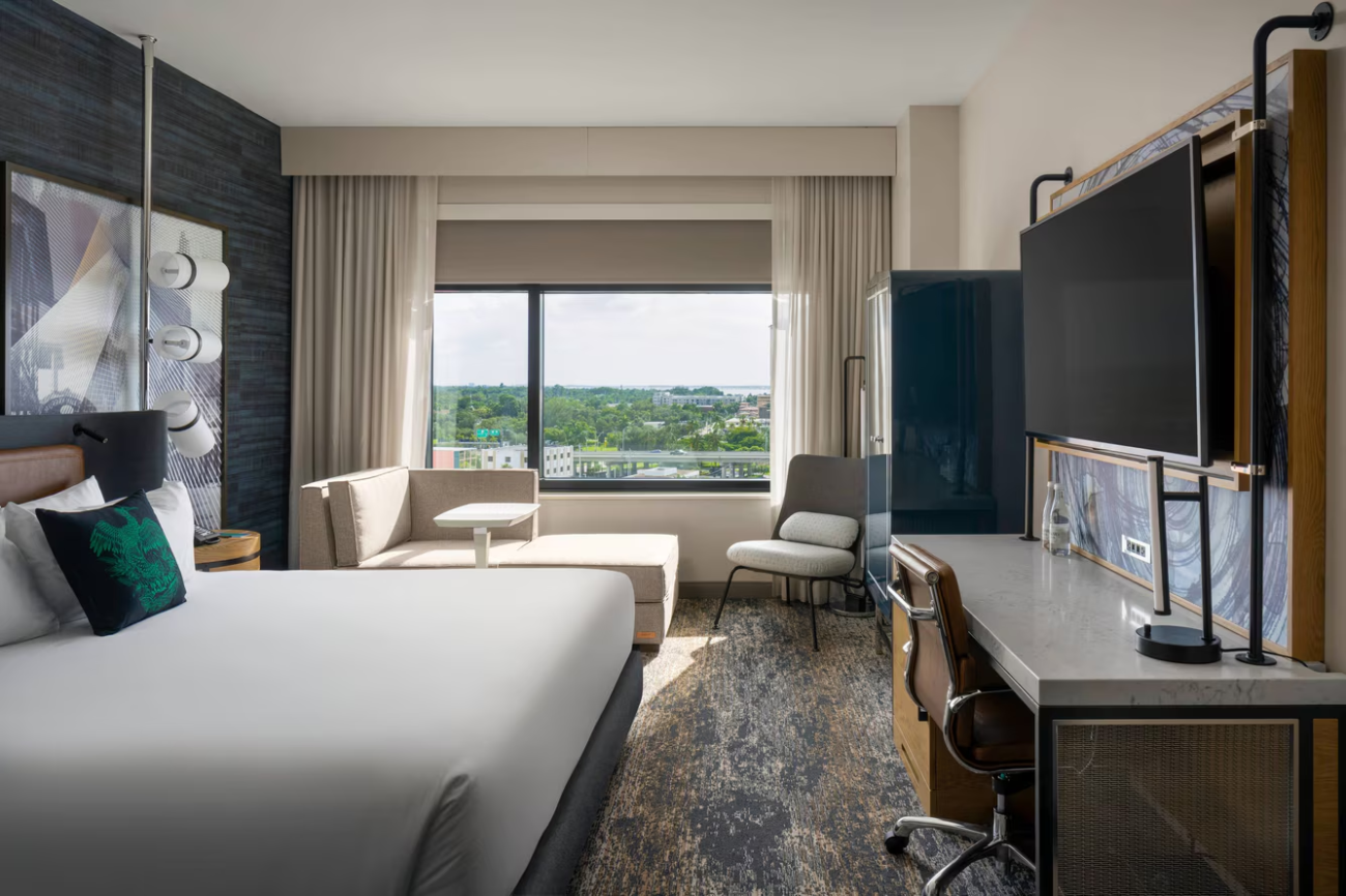 Luminary Hotel guest room