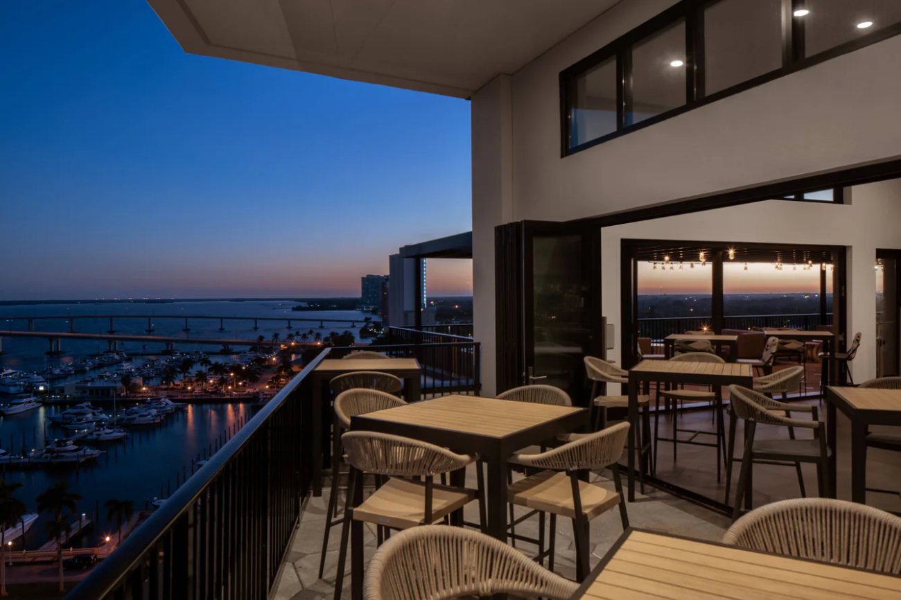 Luminary Hotel rooftop dining