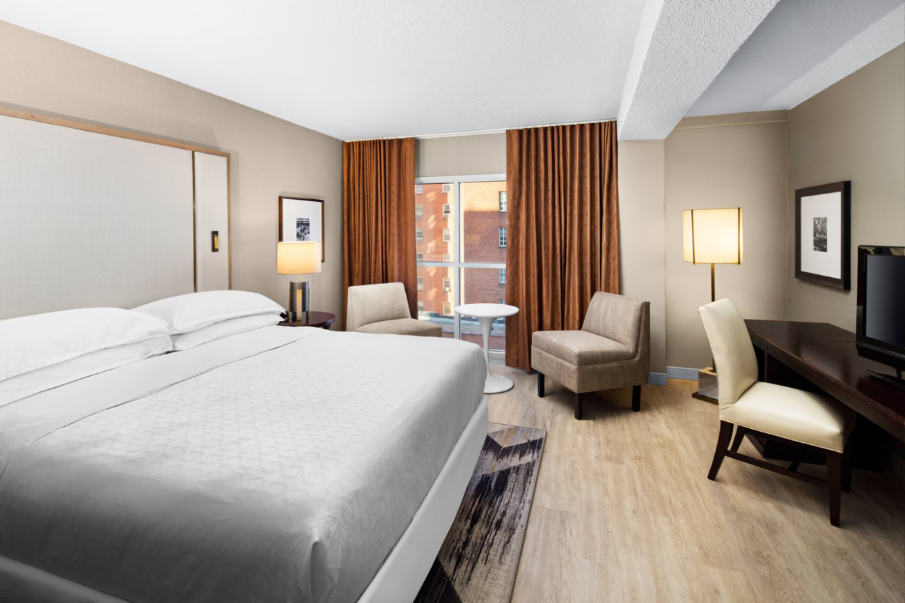 Sheraton Raleigh Hotel guestroom