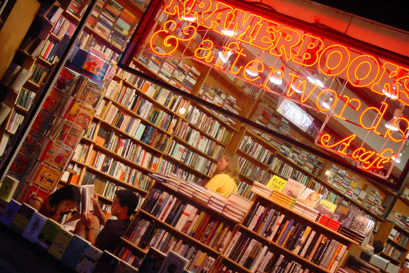 Kramer Books exterior window