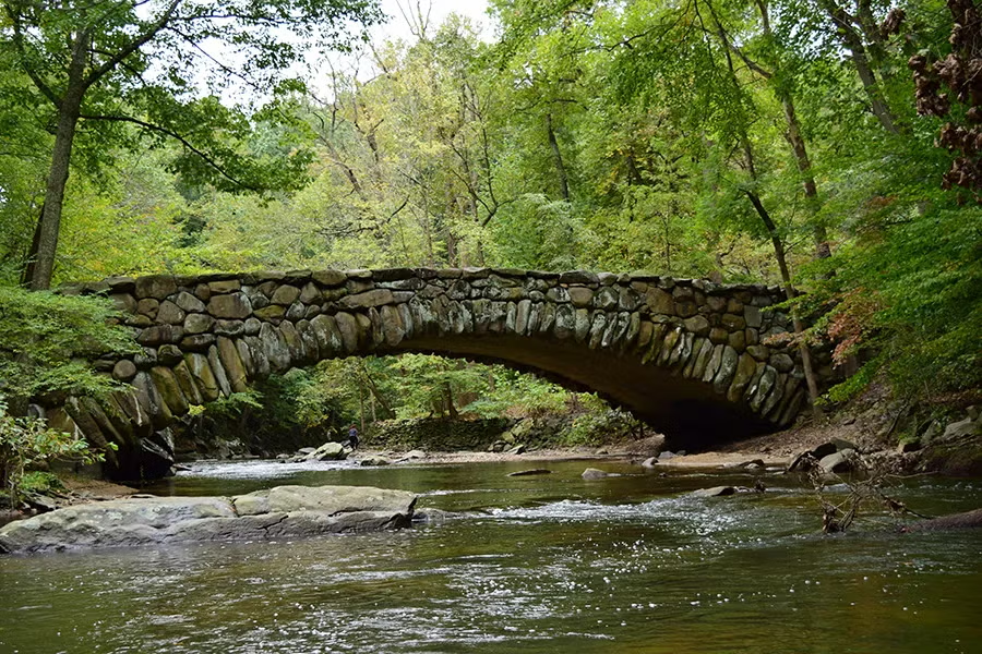 Rock Creek Park stone bridge