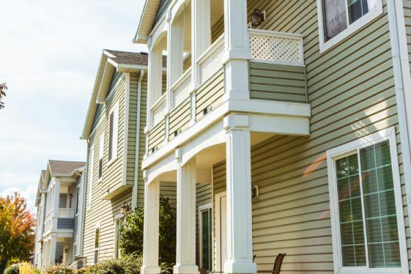 detail of multifamily housing units