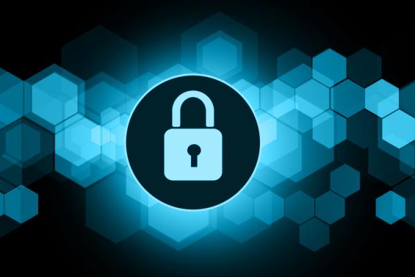 illustration of digital padlock