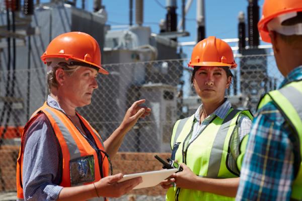 engineers at substation