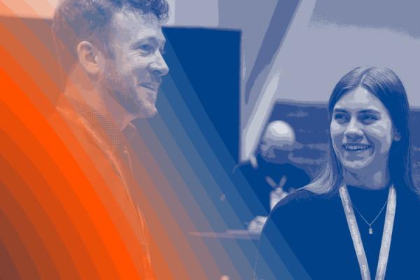 People talking during conference