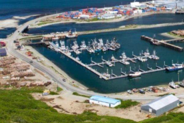 King Cove, Alaska's portside and town center.