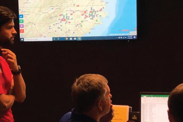 APPA helping lead a disaster response exercise.