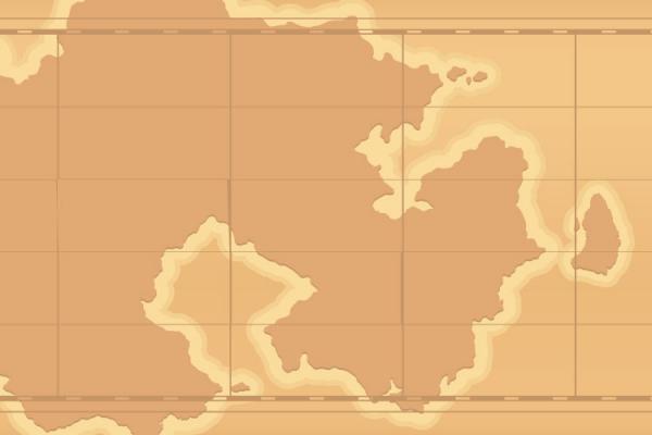 treasure map of nondescript island