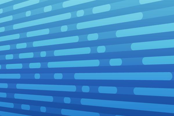 lines with rounded corners on a blue background