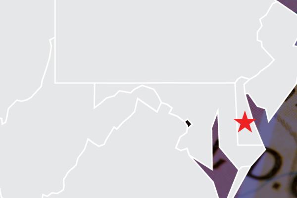 Map location of Milford, Delaware.