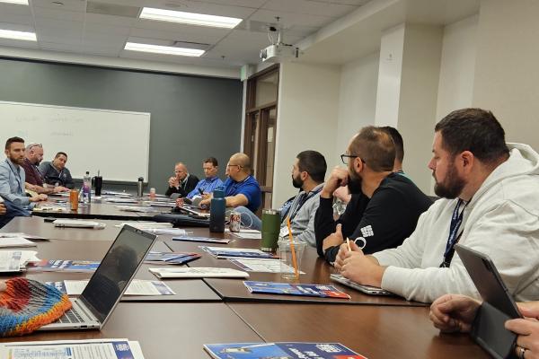 Participants going through the Safe Haven grid exercise in November 2025