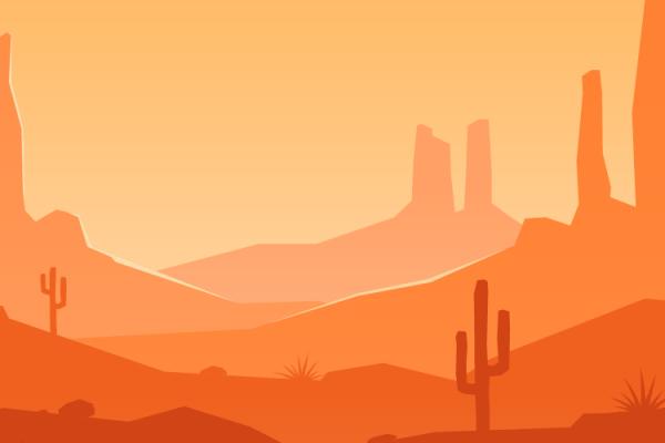 western desert background