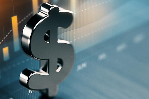 compiled image of chart and dollar sign