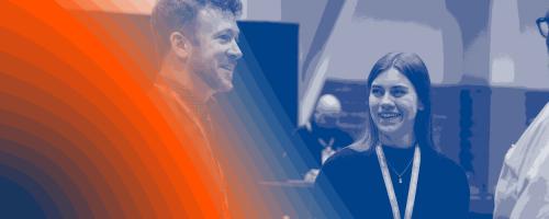 People talking during conference