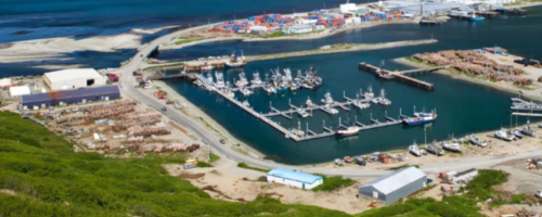 King Cove, Alaska's portside and town center.