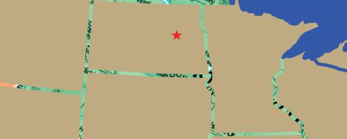 Map of Lakota, North Dakota