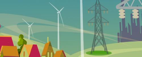 town and electric infrastructure