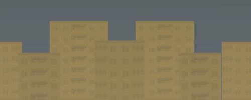 skyline of apartment buildings