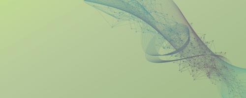 swirling lines on a green background