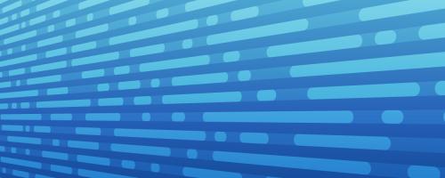 lines with rounded corners on a blue background