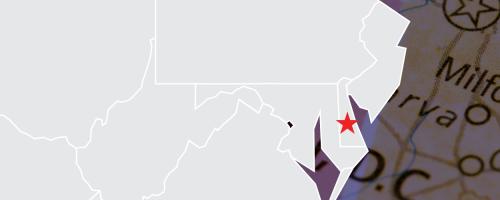 Map location of Milford, Delaware.