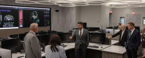 Huntsville Utilities staff giving a tour of its newly opened operations center