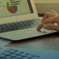 Charts and graphs displayed on a computer screen